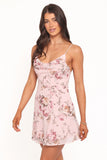 Mahina Mini Dress Pink Floral