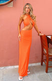 The One Halter Maxi Dress Orange