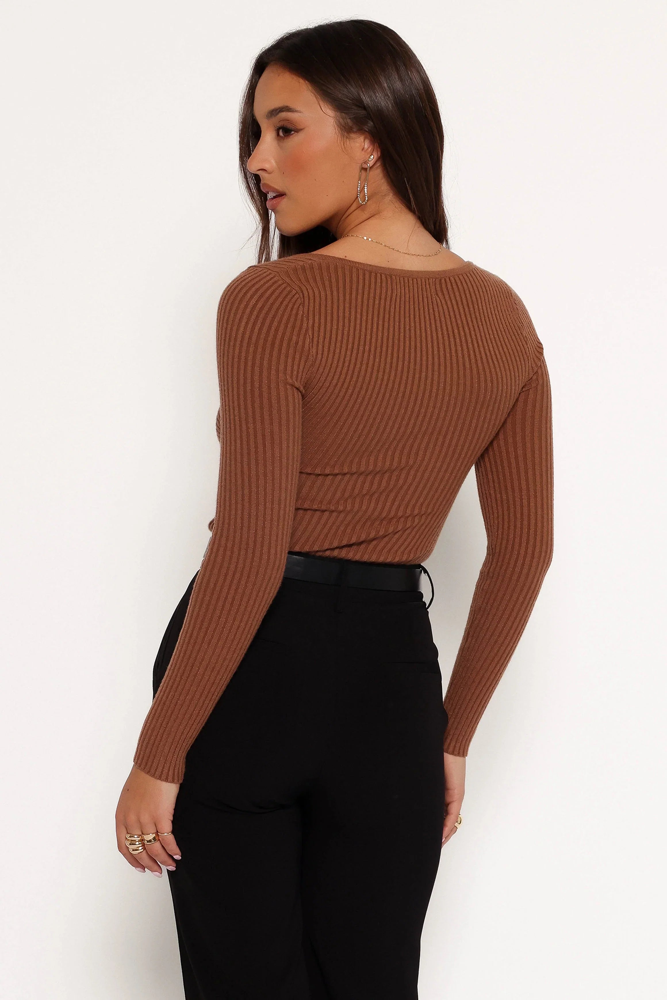 Akopo Long Sleeve Top Cognac