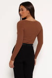 Akopo Long Sleeve Top Cognac