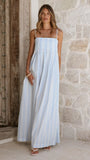 Pippa Maxi Dress Blue Stripe