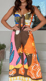 Teresa Jumpsuit Brown Orange
