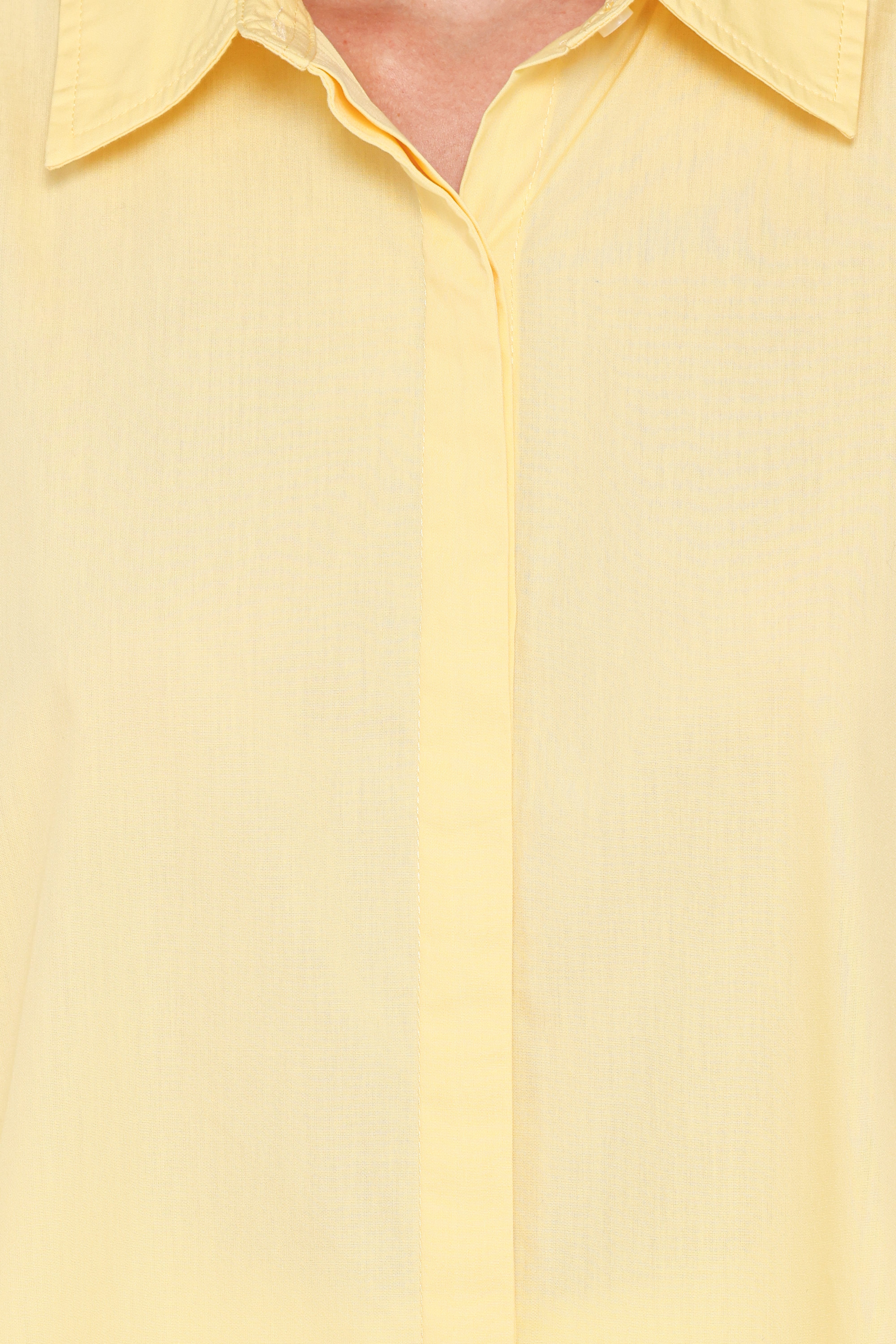 Inez Scallop Shirt Yellow