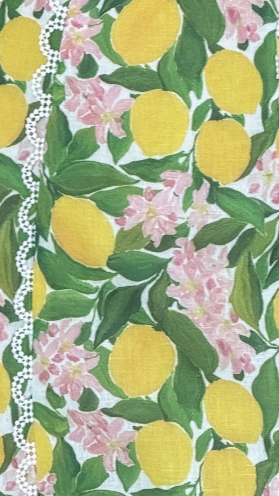 Nova Crop Top Lemon Print