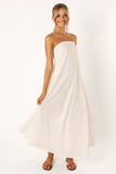 Soph Strapless Maxi Dress White