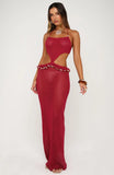 Have My Attention Maxi Dress Berry