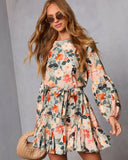 Auburn Waist Tie Mini Dress