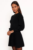Gigi Long Sleeve Mini Dress Black