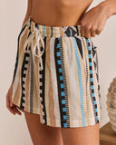 Resort Ready Abstract Drawstring Shorts
