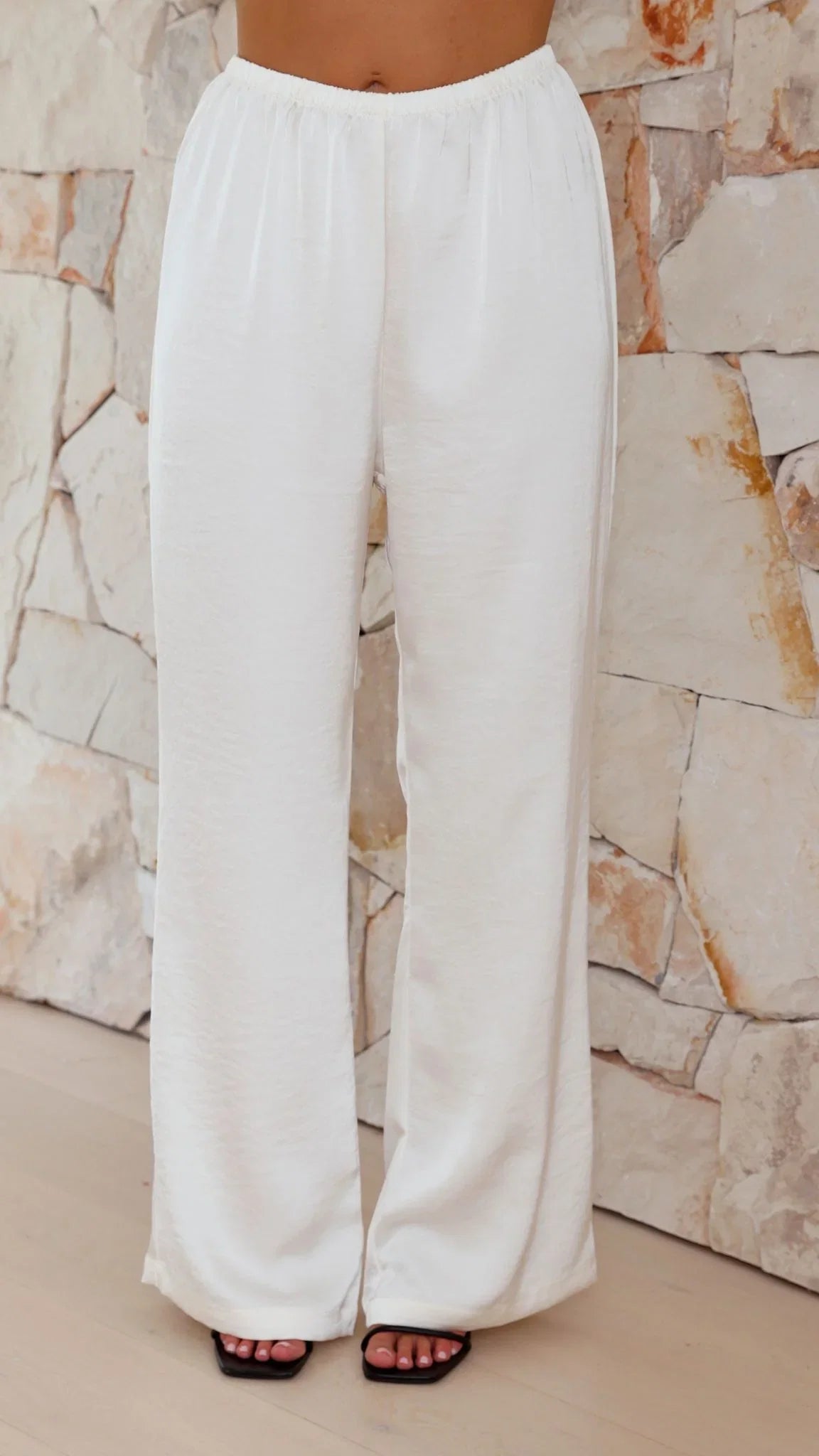 Imogen Button Pants Cream