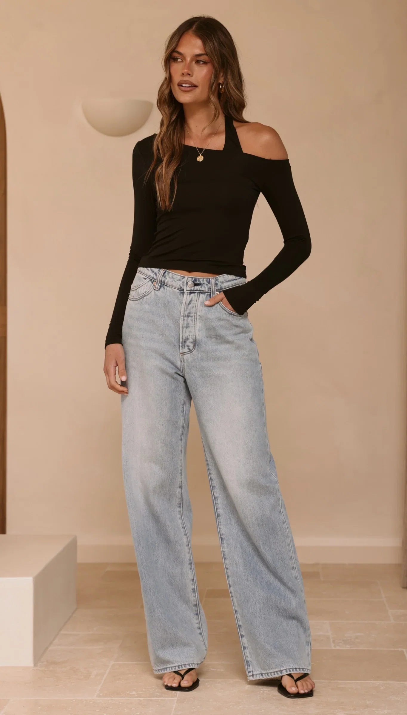 Romy Long Sleeve Top Black