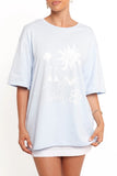 Mia Graphic Tee Blue Soleil