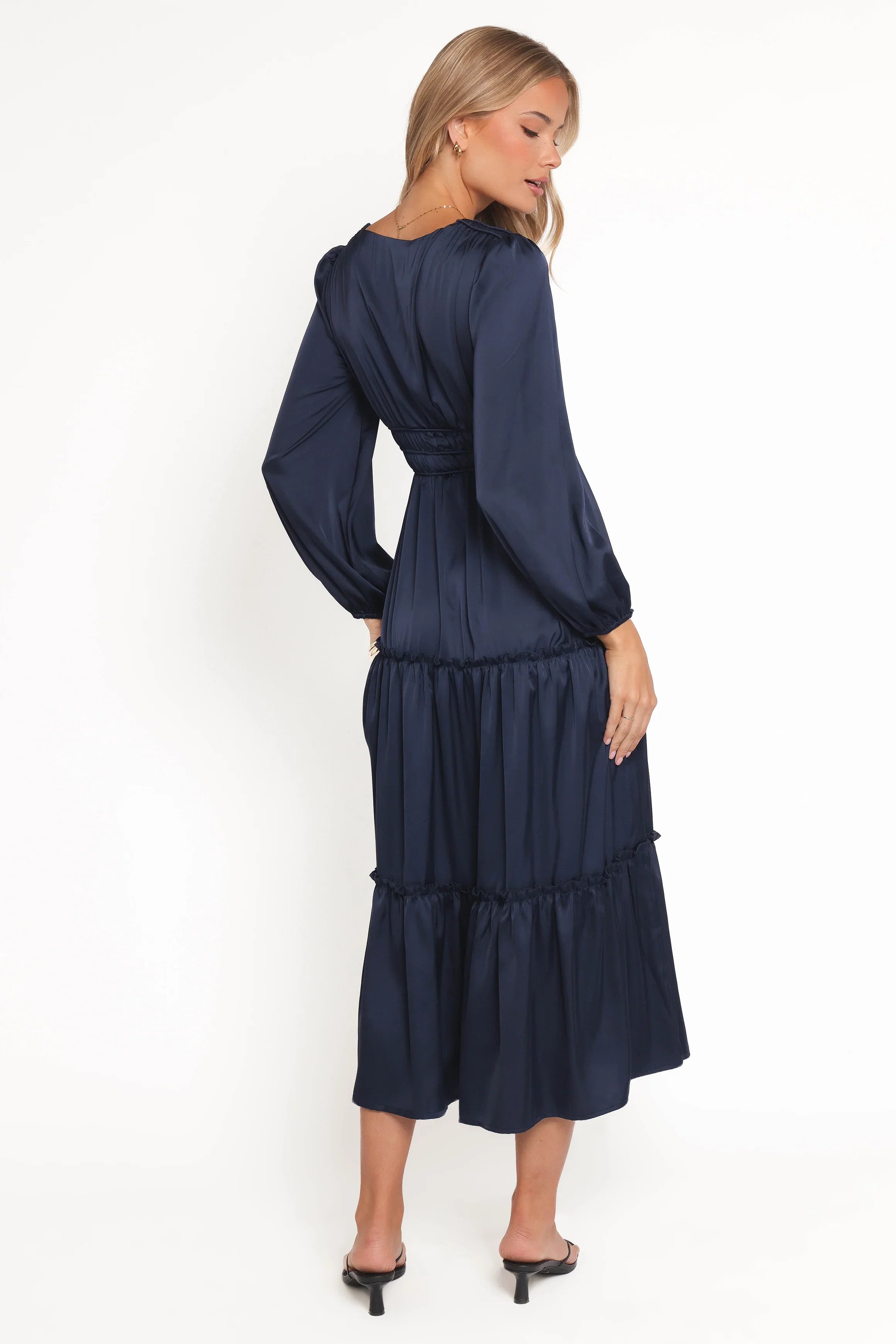 Rowen Long Sleeve Maxi Dress Navy