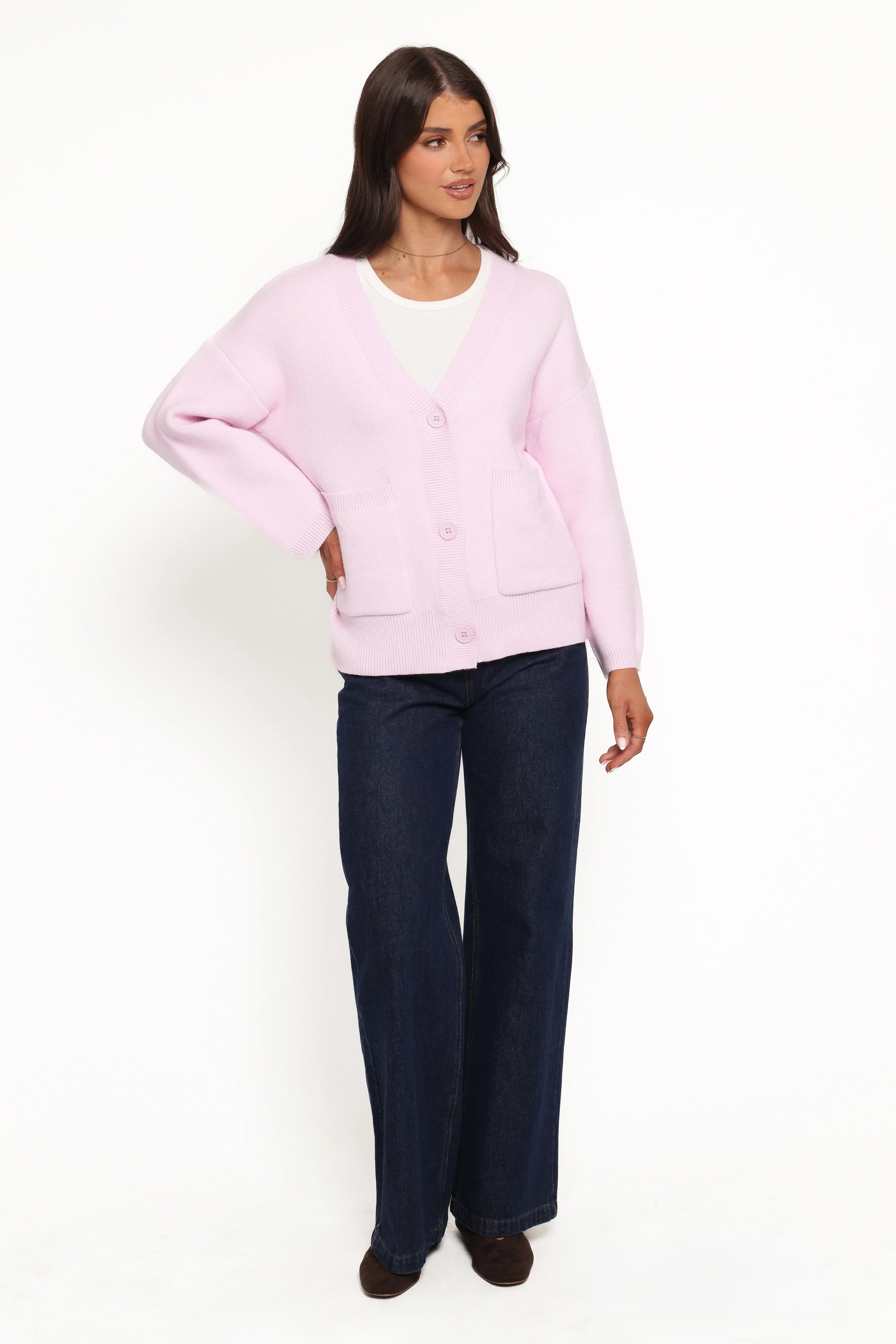 Jayden Cardigan Pale Pink