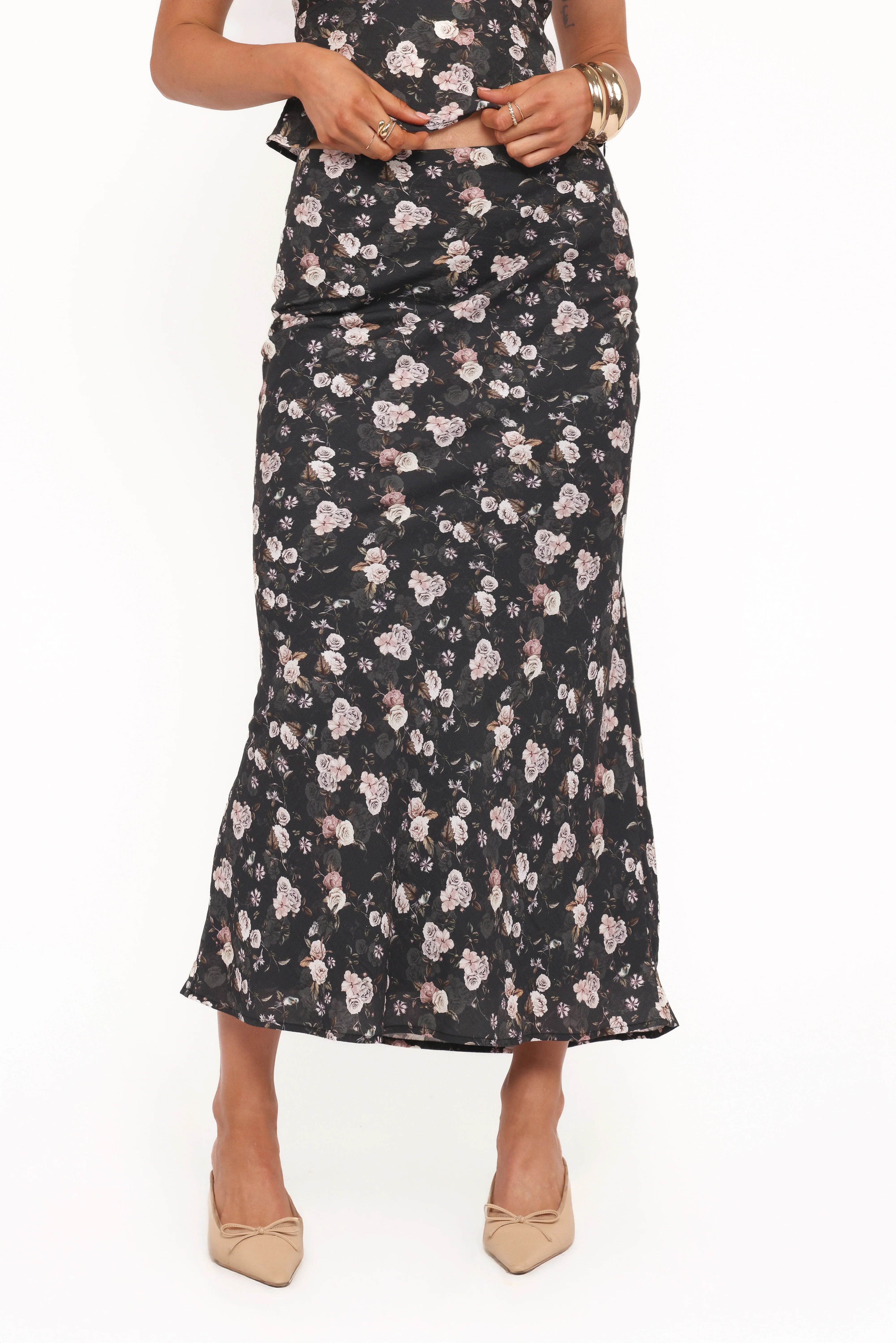 Giarda Maxi Skirt Dark Floral