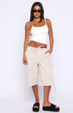 Just My Type Cargo Shorts Stone