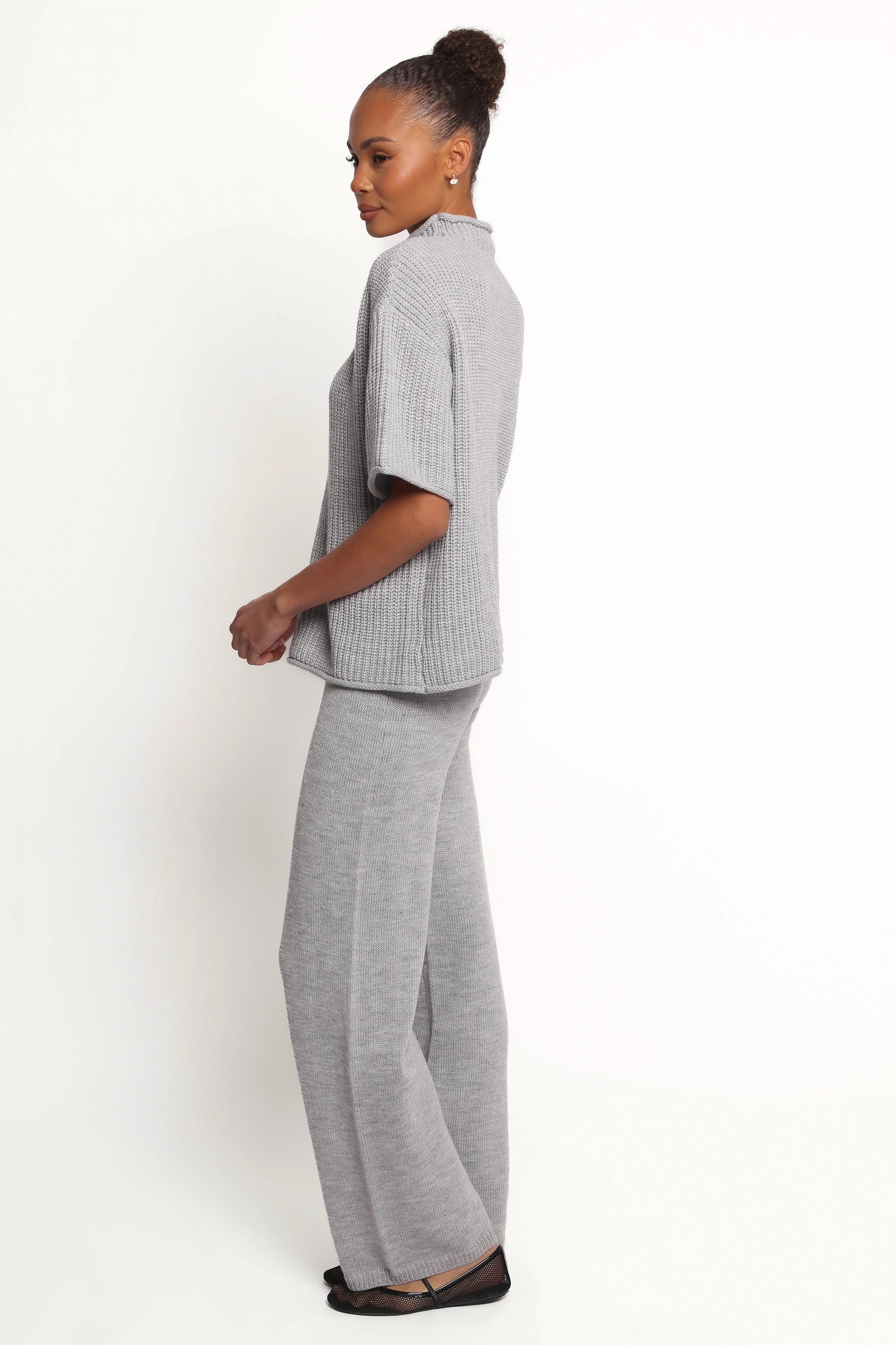 Remii Knit Pant Set Grey
