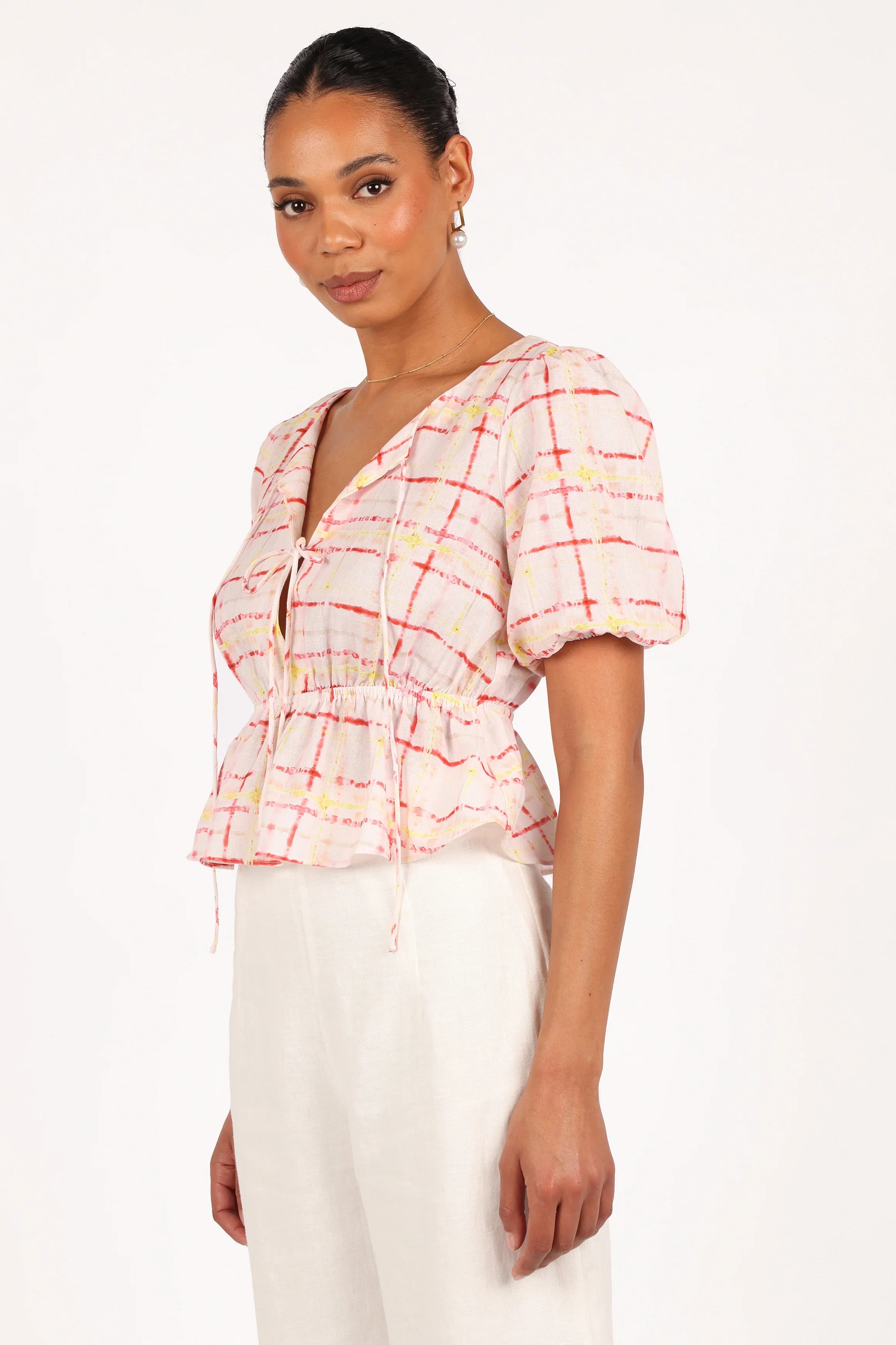Pippi Top Sunset Check