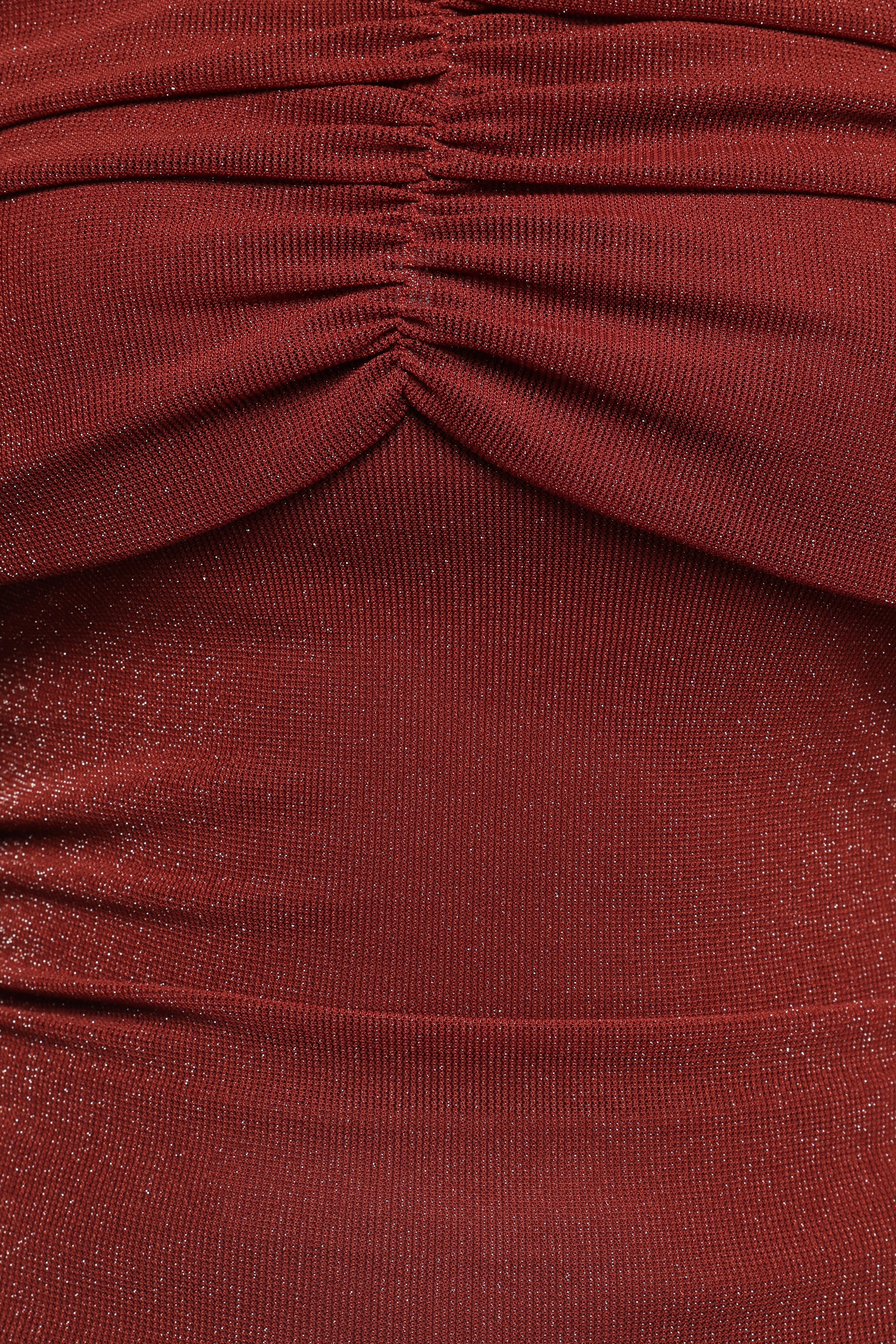 Raya Off Shoulder Top Merlot