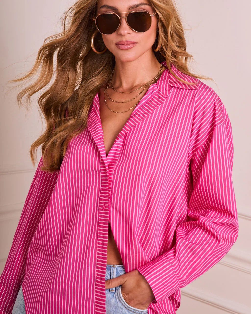 Delicate Muse Button Down Top