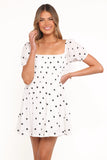 Mona Mini Dress Black Polka