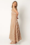 Brea Maxi Dress Tan Stripe