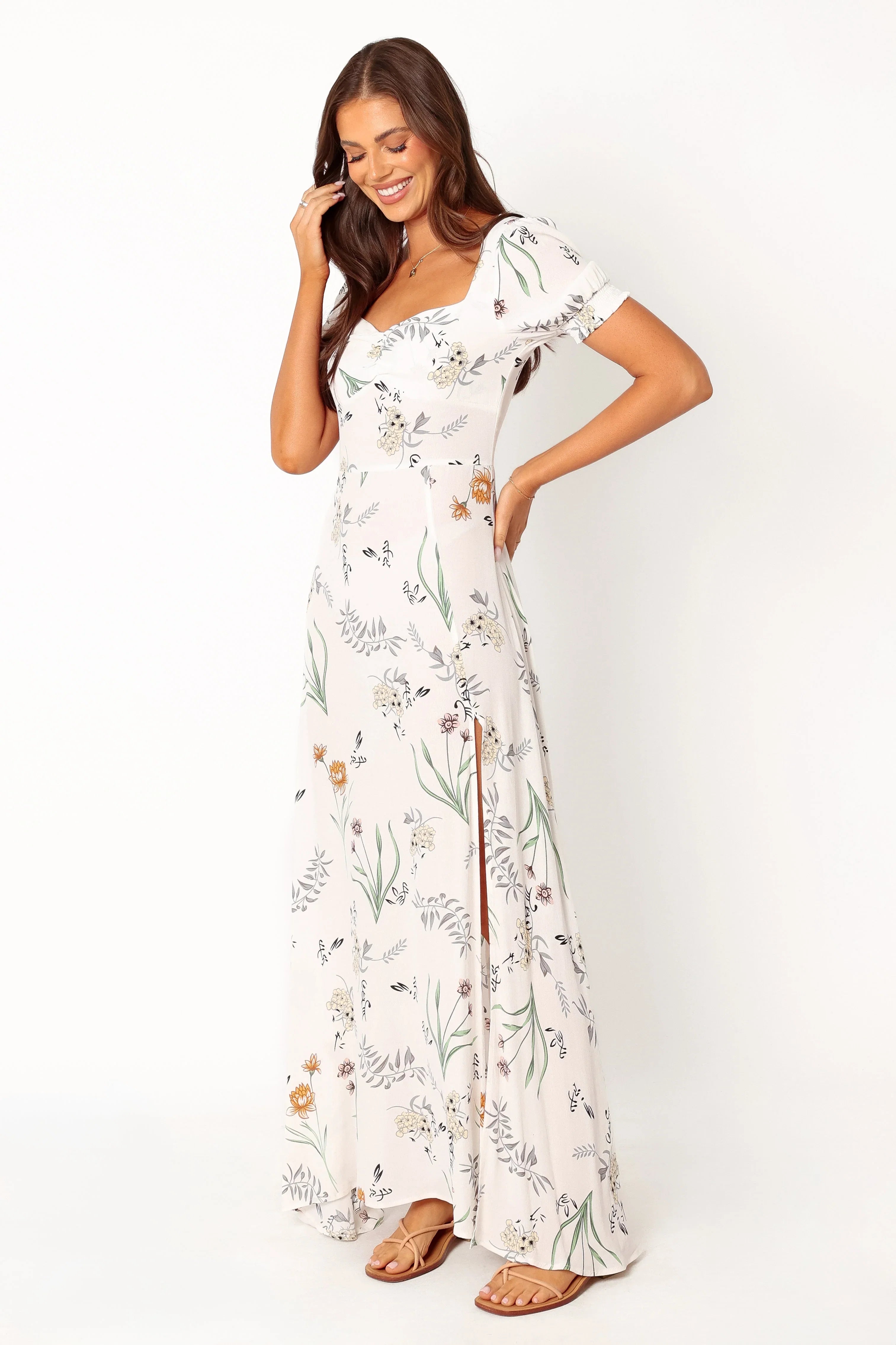 Franklin Maxi Dress White Floral