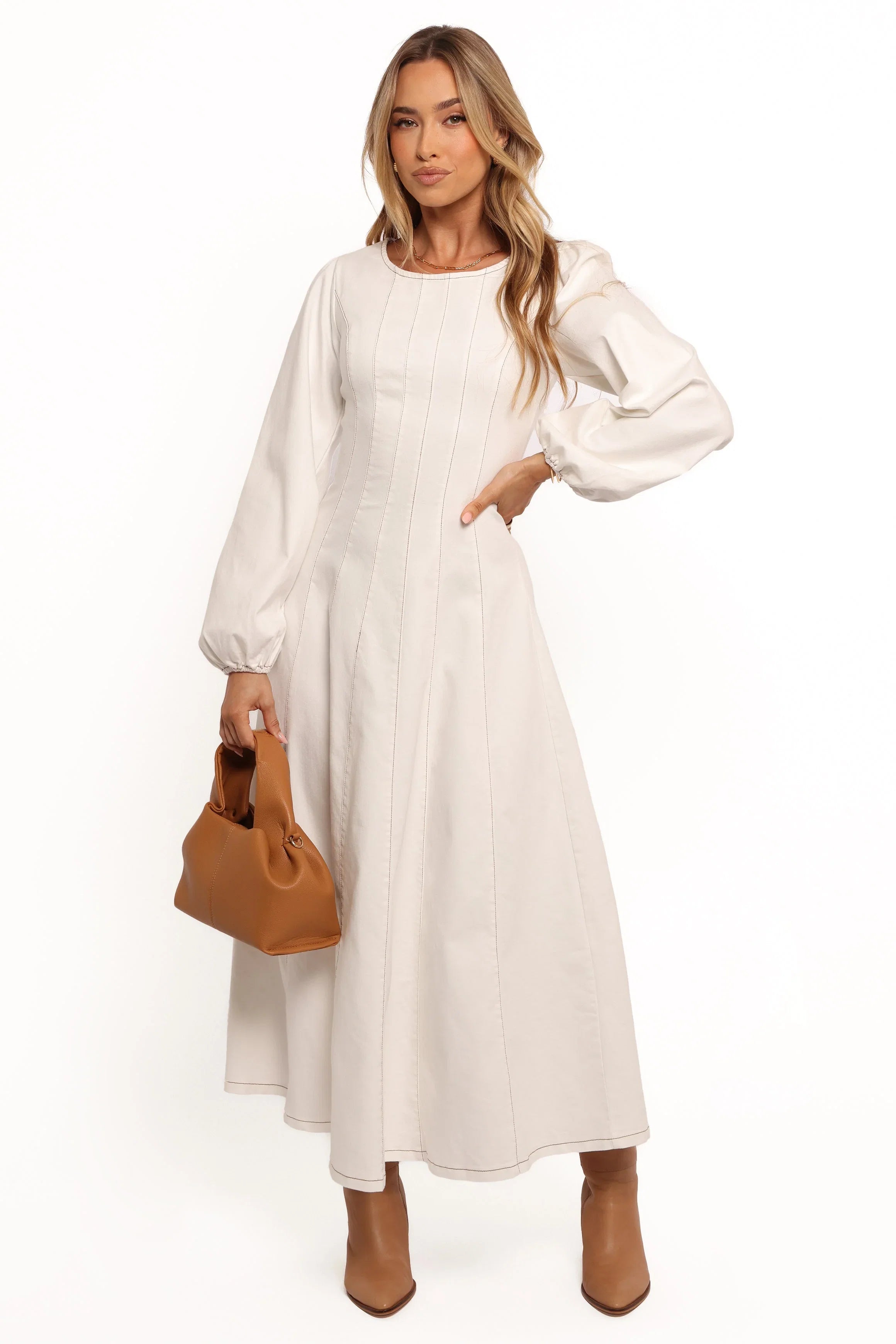 Cilla Midi Dress White
