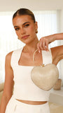 Zana Heart Bag Gold