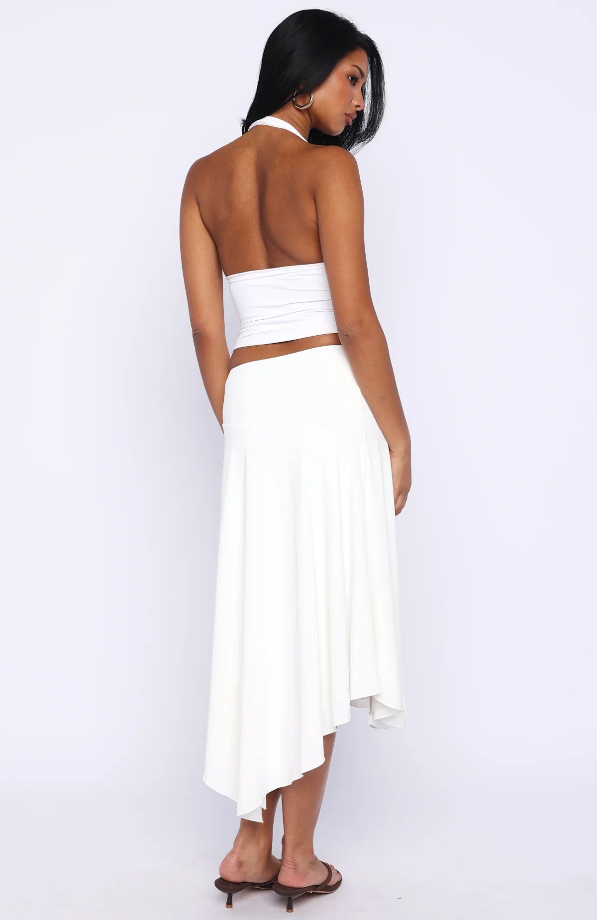 Losing What We Had Midi Skirt White