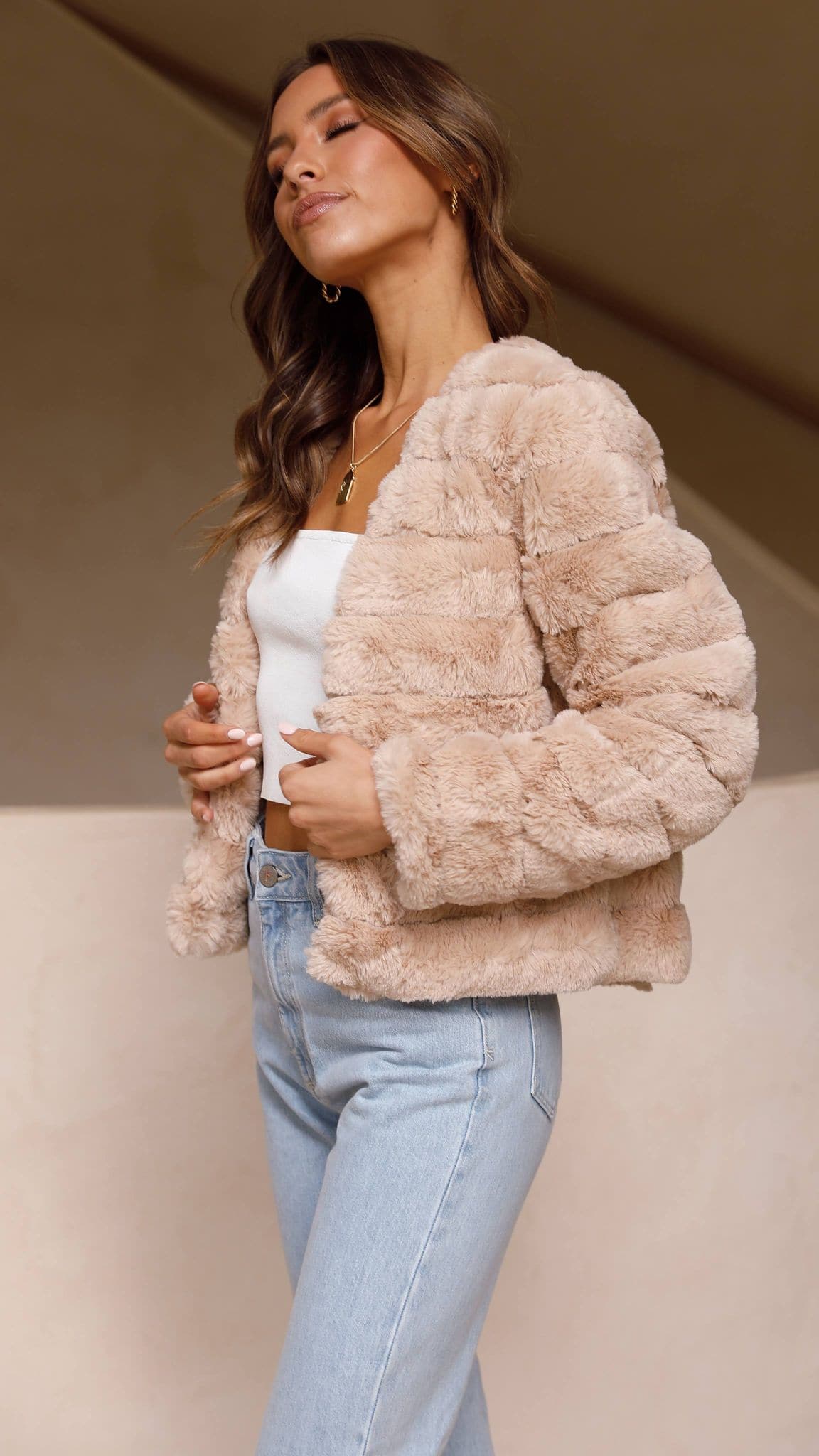 Tully Crop Jacket Camel