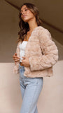 Tully Crop Jacket Camel