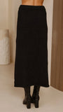 Cohen Knit Midi Skirt Black