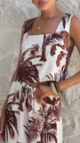 Kasa Crop Top Ipanema Print