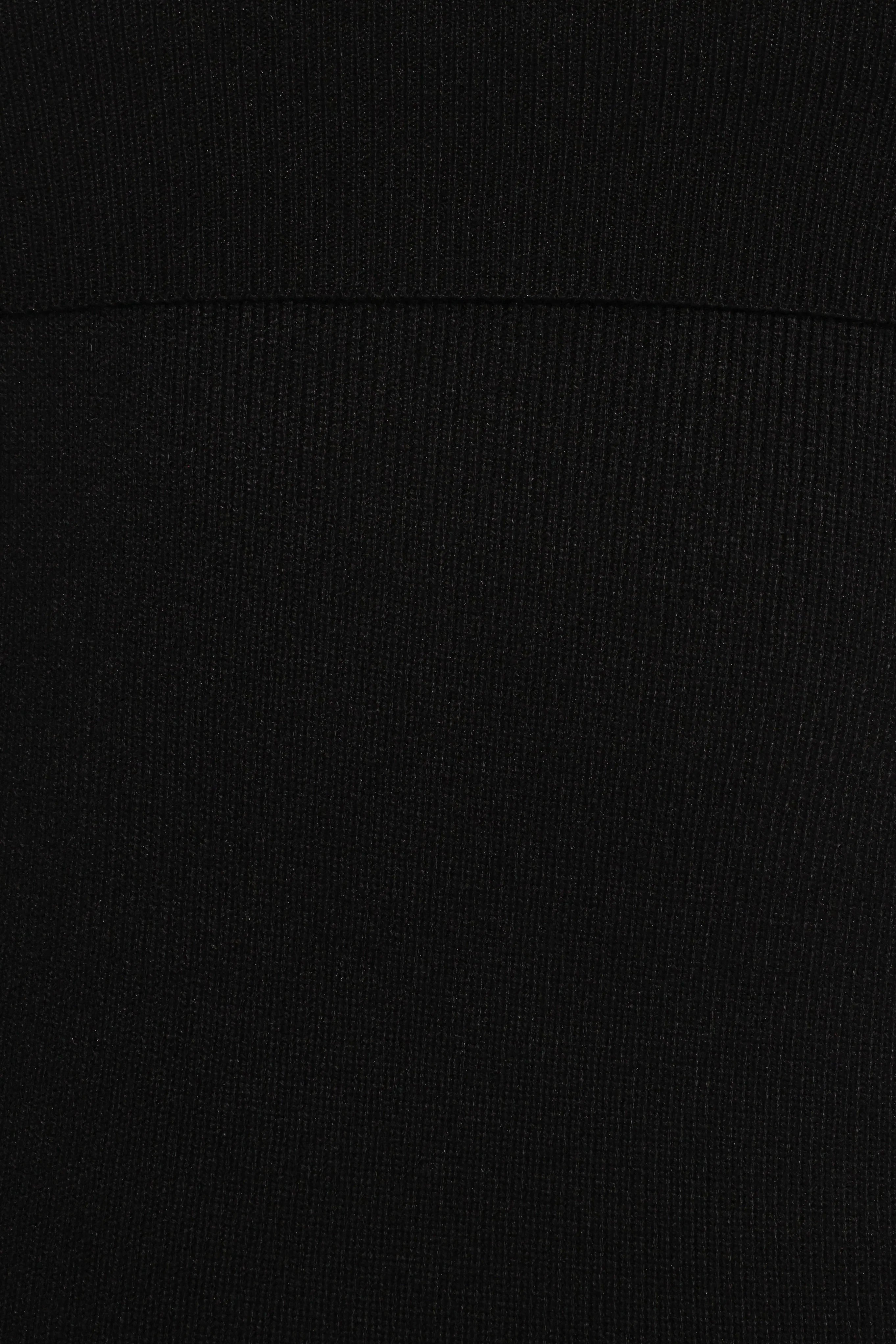 Archie Off the Shoulder Midi Dress Black