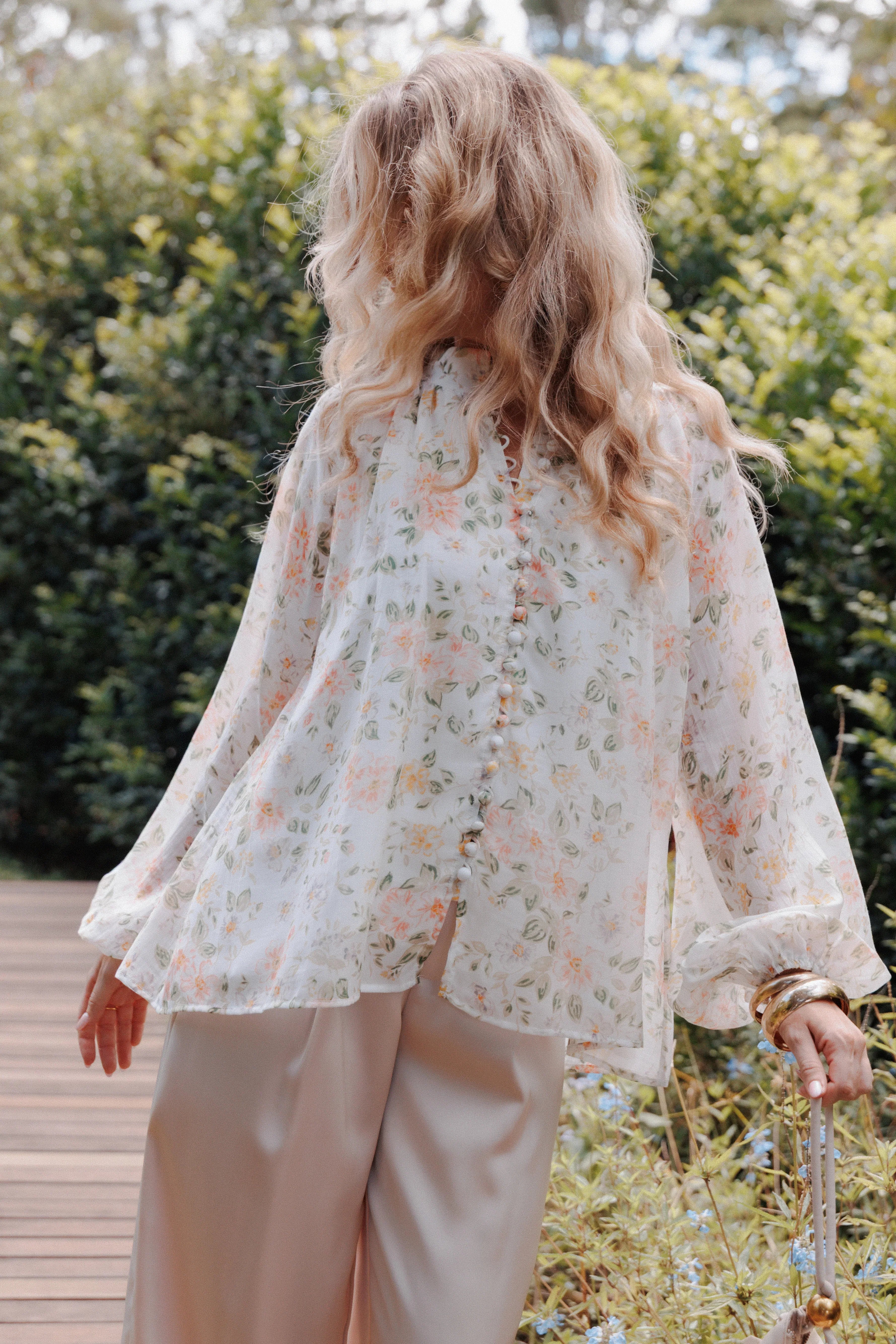 Marni Top White Multi Floral