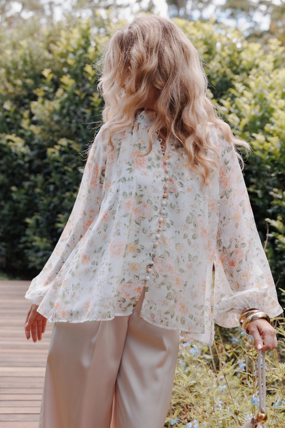 Marni Top White Multi Floral