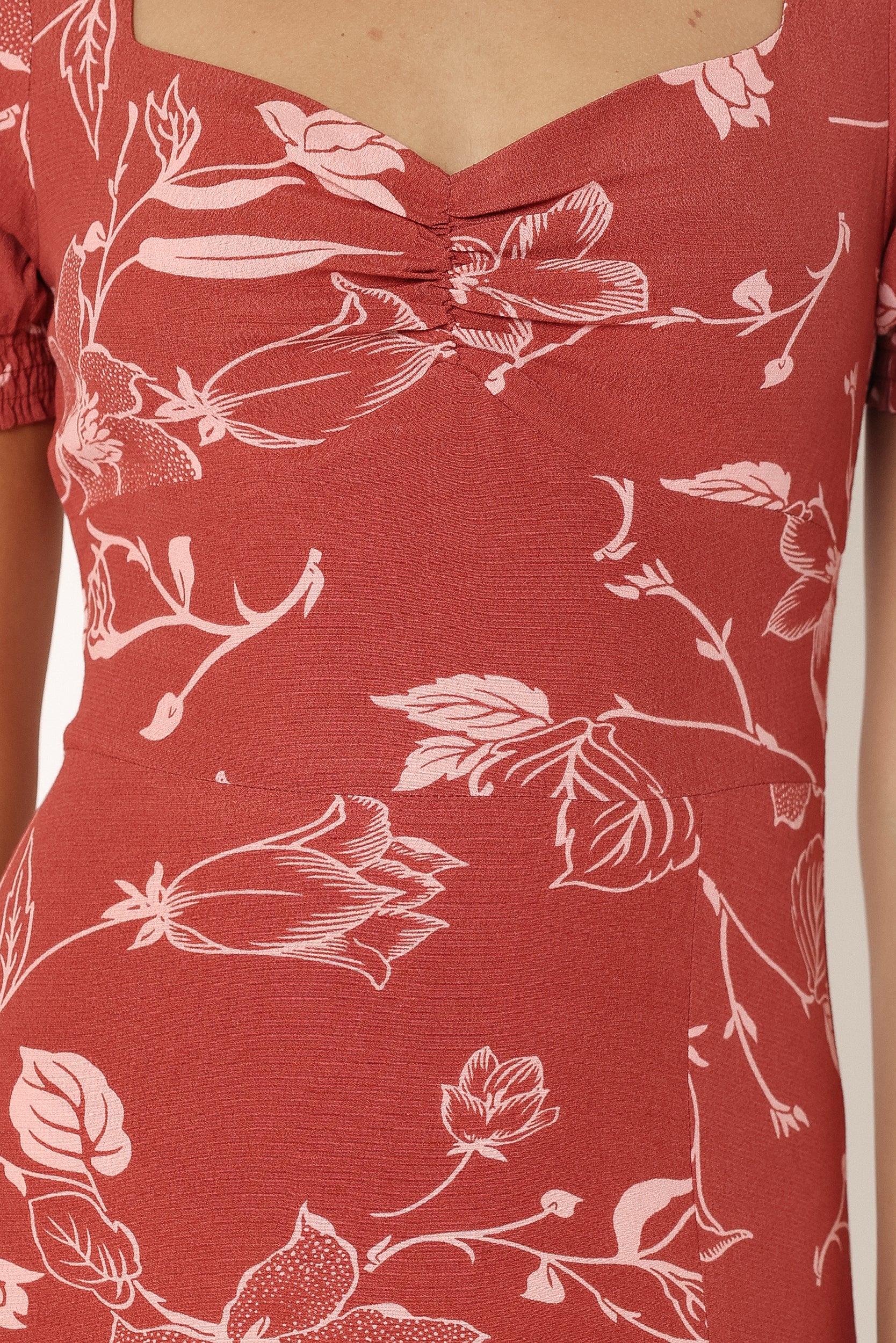 Franklin Maxi Dress Rust Floral