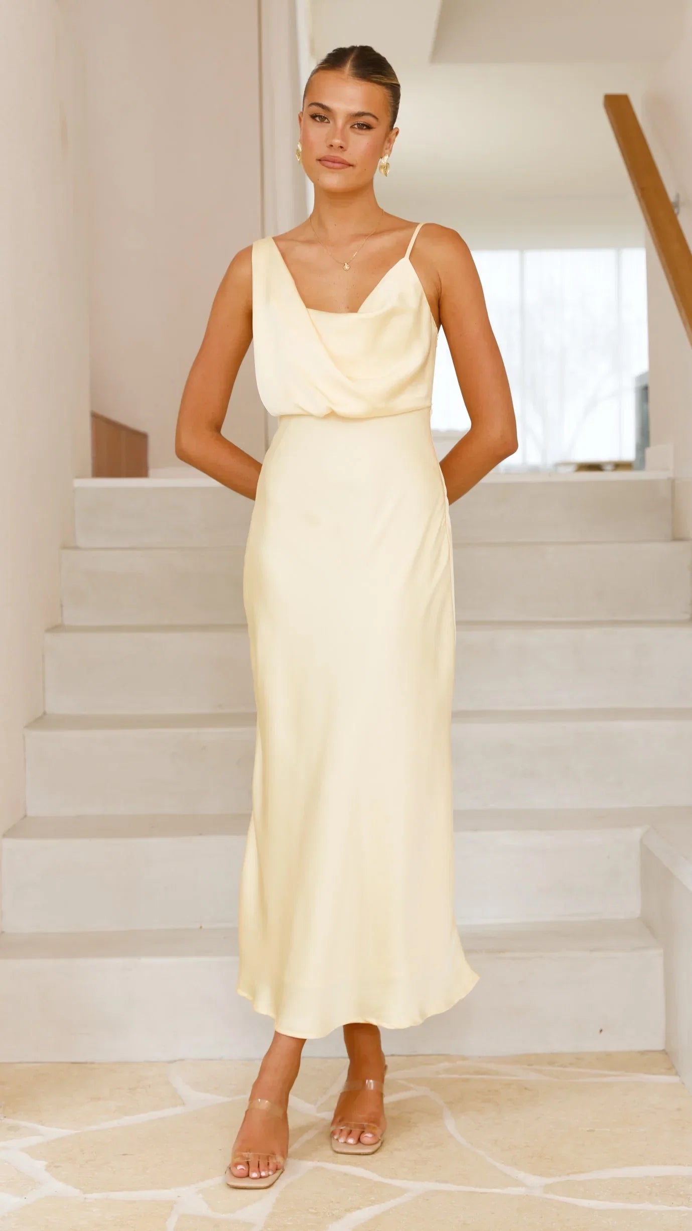 Audrey Maxi Dress Lemon
