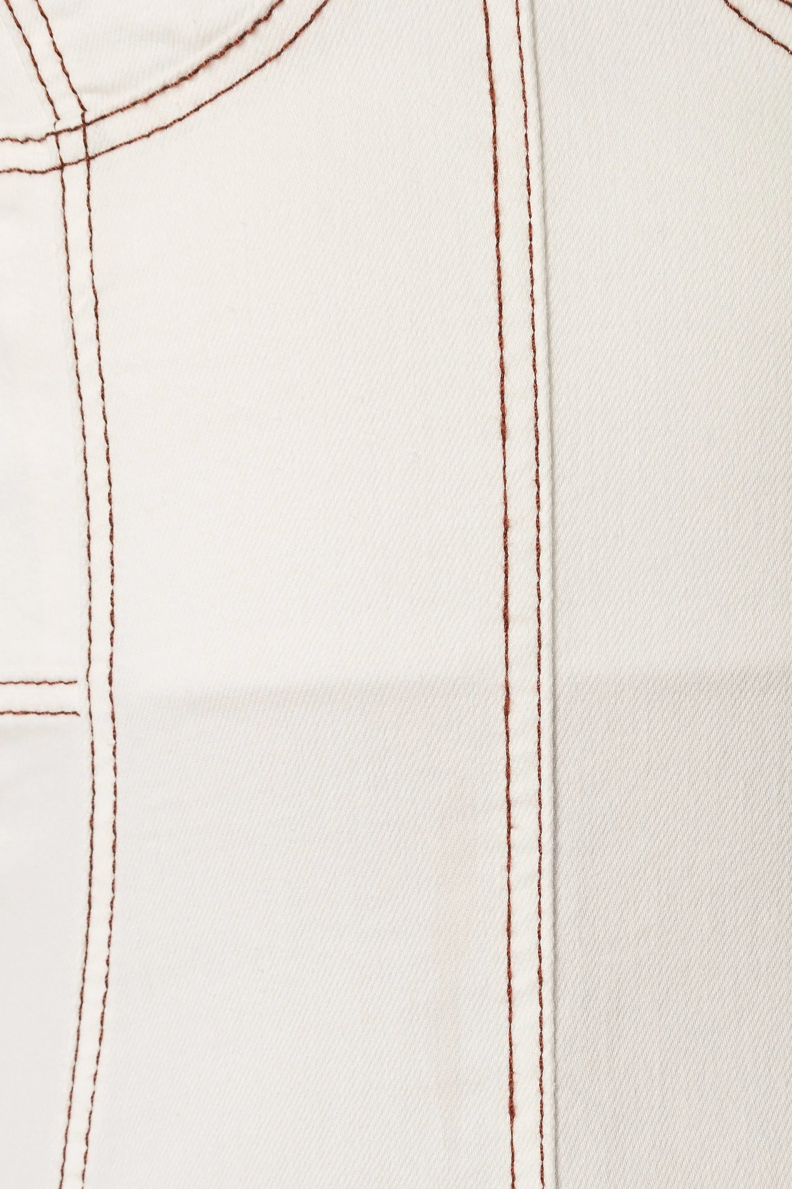 Everly Crossback Midi Dress White Denim