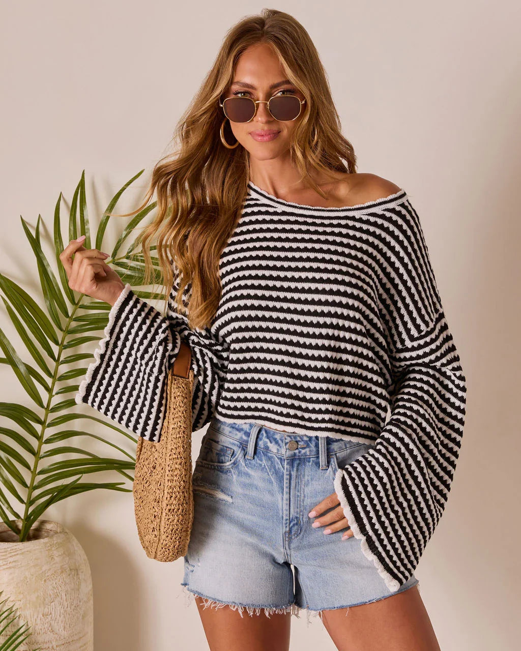 Raymar Contrast Stripe Sweater
