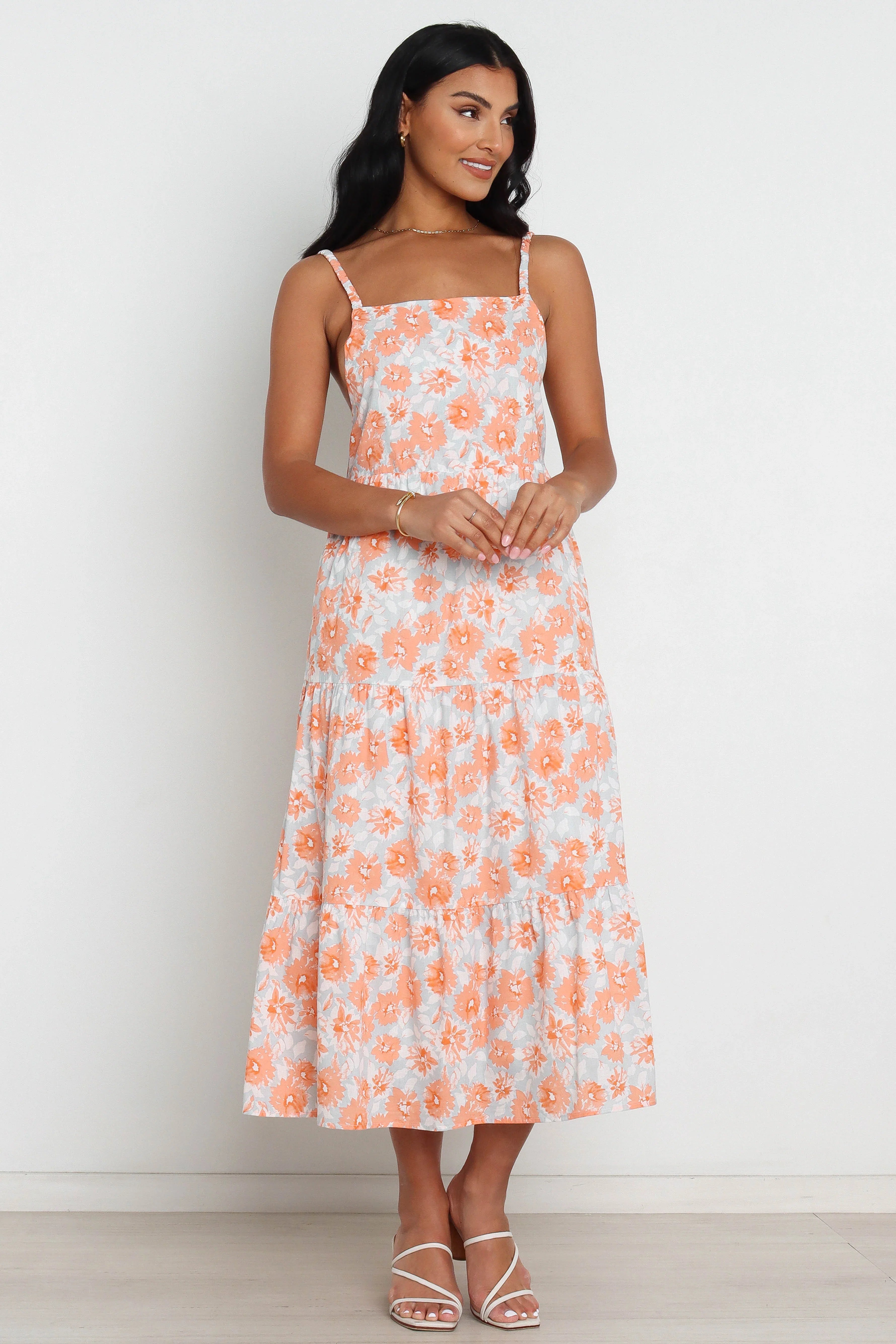 Tawo Dress Orange Floral