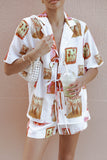 Aaliyah Shorts White Multi