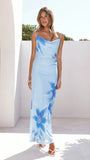 Nina Maxi Dress Blue Paradise