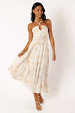 Granger Halterneck Midi Dress White Print
