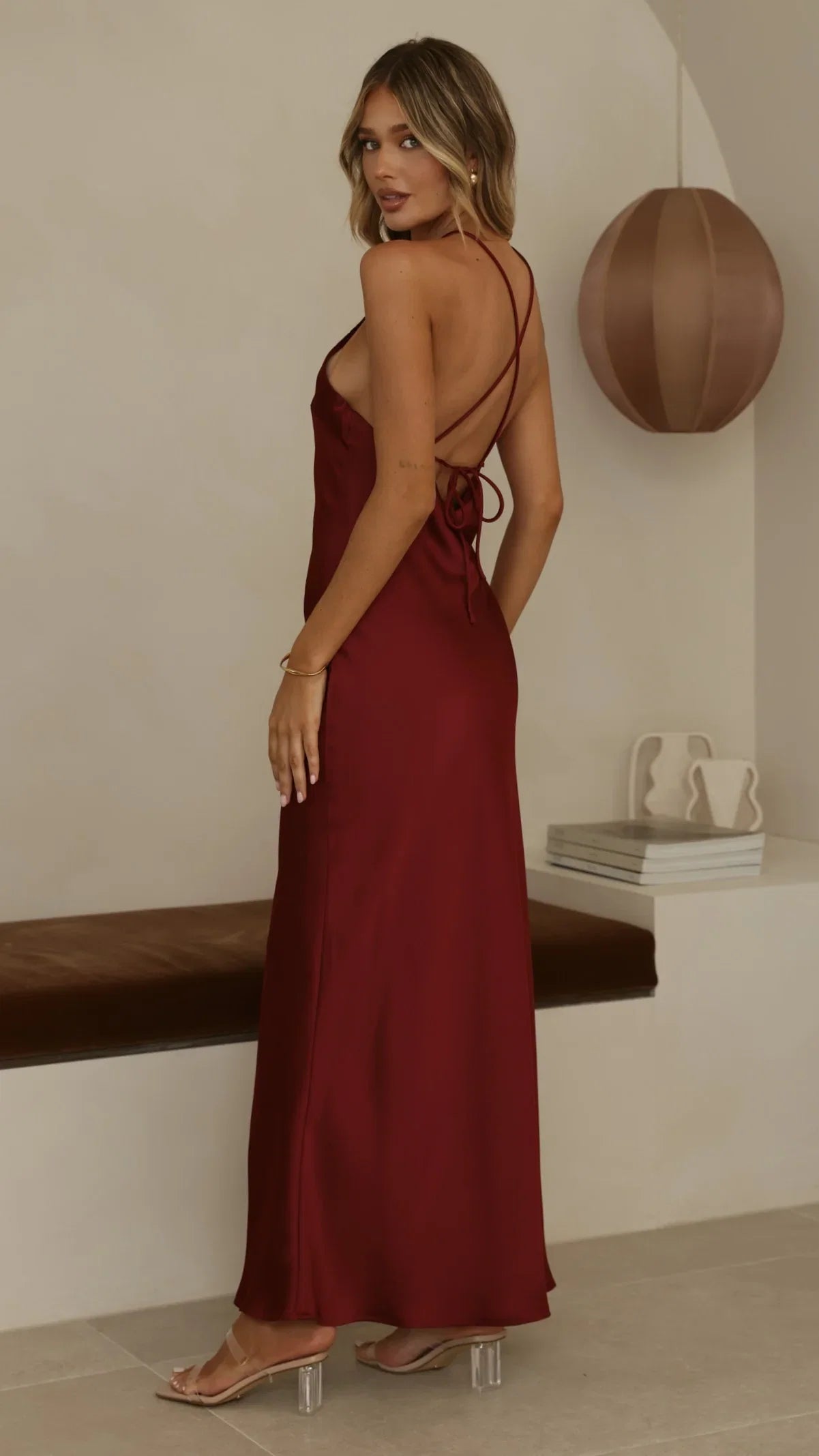 Chiara Maxi Dress Wine