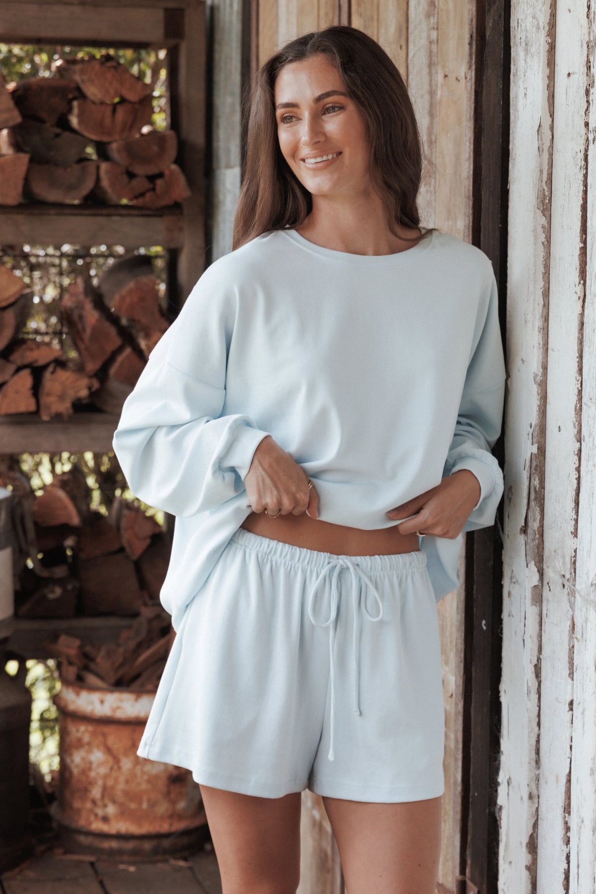 Eliza Short Set Ice Blue