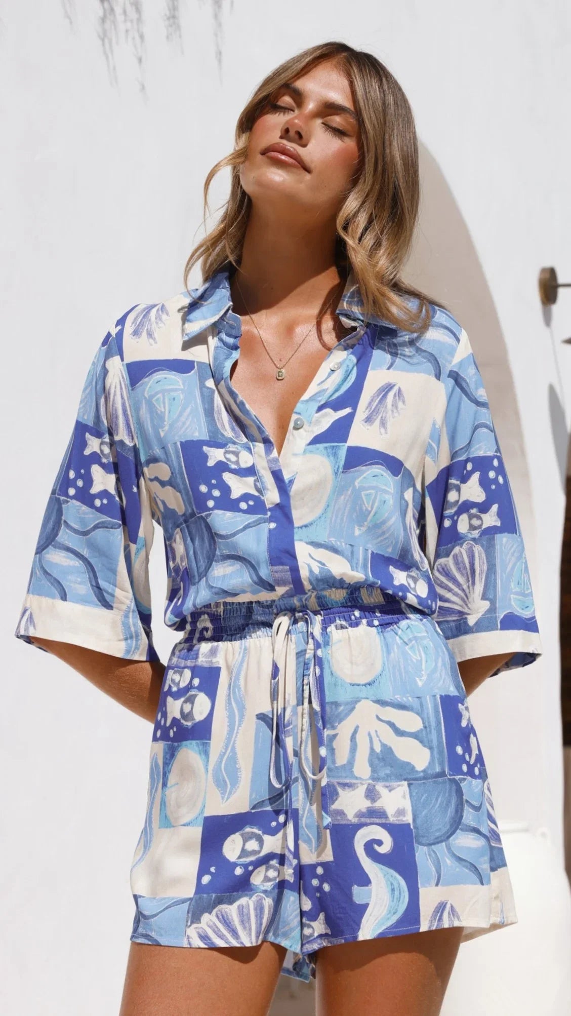 Silla Playsuit Ocean Mirage