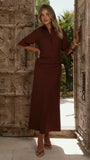 Sydney Maxi Dress Chocolate