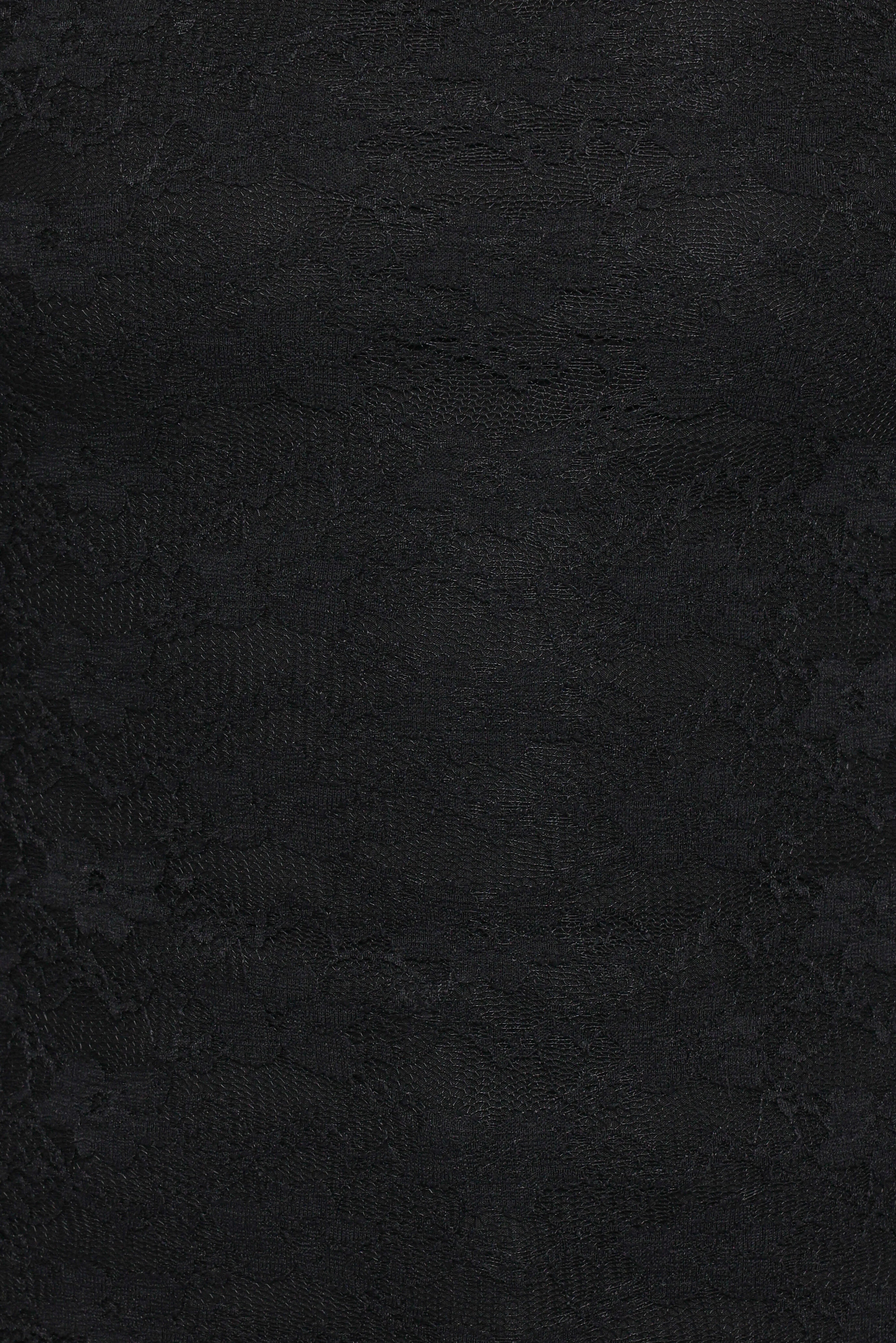 Skyler Square Neck Stretch Lace Top Black